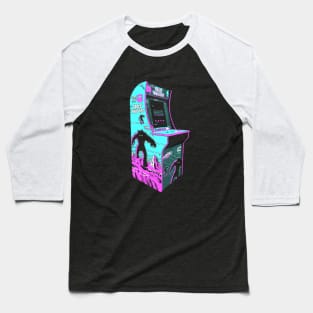 Space Invaders Retro Arcade Game Baseball T-Shirt